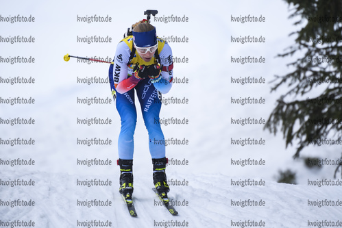 18.12.2019, xkvx, Biathlon IBU Cup Obertilliach, Short Individual Damen, v.l. Susanna Meinen (Switzerland) in aktion / in action competes