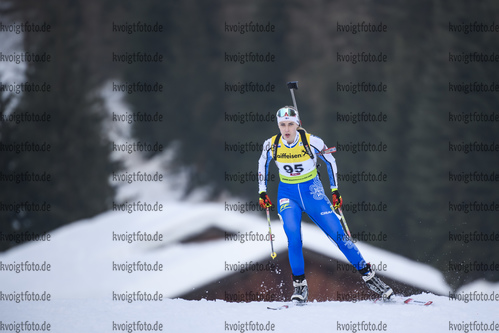 18.12.2019, xkvx, Biathlon IBU Cup Obertilliach, Short Individual Damen, v.l. Johanna Pykaelaeinen (Finland) in aktion / in action competes