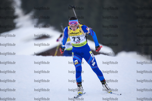 18.12.2019, xkvx, Biathlon IBU Cup Obertilliach, Short Individual Damen, v.l. Ariuntungalag Enkhbayar (Mongolia) in aktion / in action competes