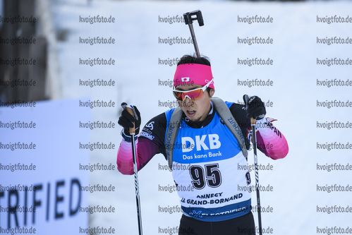 19.12.2019, xkvx, Biathlon IBU Weltcup Le Grand Bornand, Sprint Herren, v.l. Shohei Kodama (Japan) in aktion / in action competes