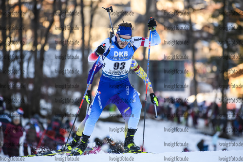 19.12.2019, xkvx, Biathlon IBU Weltcup Le Grand Bornand, Sprint Herren, v.l. Joscha Burkhalter (Switzerland) in aktion / in action competes