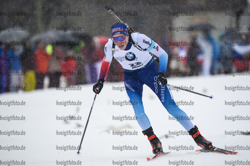 20.12.2019, xkvx, Biathlon IBU Weltcup Le Grand Bornand, Sprint Damen, v.l. Selina Gasparin (Switzerland) in aktion / in action competes