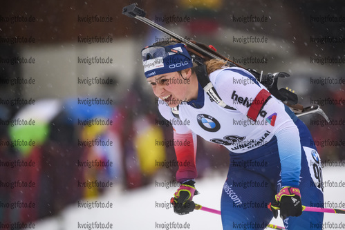 20.12.2019, xkvx, Biathlon IBU Weltcup Le Grand Bornand, Sprint Damen, v.l. Irene Cadurisch (Switzerland) in aktion / in action competes