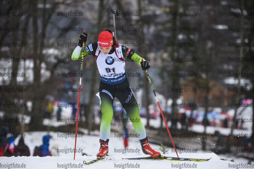 20.12.2019, xkvx, Biathlon IBU Weltcup Le Grand Bornand, Sprint Damen, v.l. Nika Vindisar (Slovenia) in aktion / in action competes