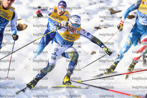 28.12.2019, xkvx, Langlauf Tour de Ski Lenzerheide, Massenstart Herren, v.l. Bjoern Sandstroem (Sweden) in aktion / in action competes