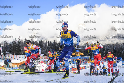 28.12.2019, xkvx, Langlauf Tour de Ski Lenzerheide, Massenstart Herren, v.l. Iivo Niskanen (Finland) in aktion / in action competes