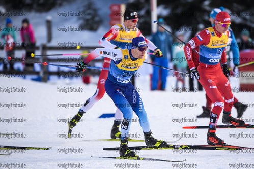 28.12.2019, xkvx, Langlauf Tour de Ski Lenzerheide, Massenstart Herren, v.l. Dario Cologna (Switzerland) in aktion / in action competes