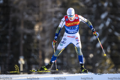 29.12.2019, xkvx, Langlauf Tour de Ski Lenzerheide, Prolog Finale, v.l. Oskar Svensson (Sweden) in aktion / in action competes