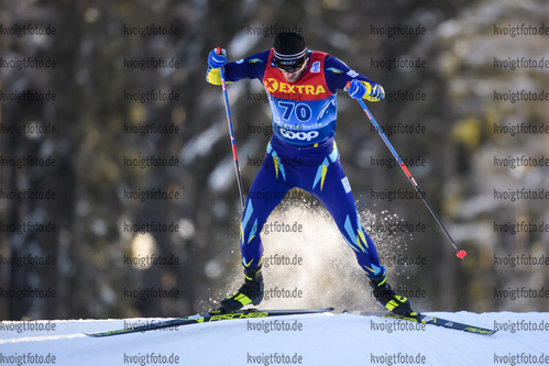 29.12.2019, xkvx, Langlauf Tour de Ski Lenzerheide, Prolog Finale, v.l. Vitaliy Pukhkalo (Kazakhstan) in aktion / in action competes