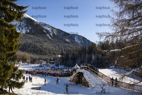 29.12.2019, xkvx, Langlauf Tour de Ski Lenzerheide, Sprint Finale, v.l. Biathlon Arena Lenzerheide Uebersicht / Overview