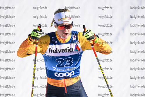 29.12.2019, xkvx, Langlauf Tour de Ski Lenzerheide, Sprint Finale, v.l. Victoria Carl (Germany) in aktion / in action competes