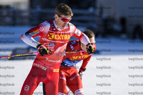 29.12.2019, xkvx, Langlauf Tour de Ski Lenzerheide, Sprint Finale, v.l. Johannes Hoesflot Klaebo (Norway) in aktion / in action competes