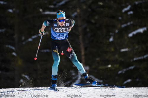 31.12.2019, xkvx, Langlauf Tour de Ski Toblach, Einzel Herren, v.l. Clement Parisse (France) in aktion / in action competes