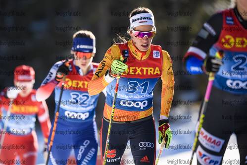 01.01.2020, xkvx, Langlauf Tour de Ski Toblach, Pursuit Damen, v.l. Sofie Krehl (Germany) in aktion / in action competes