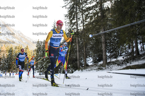 01.01.2020, xkvx, Langlauf Tour de Ski Toblach, Pursuit Herren, v.l. Florian Notz (Germany)  / 