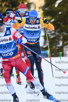 01.01.2020, xkvx, Langlauf Tour de Ski Toblach, Pursuit Herren, v.l. Lucas Boegl (Germany)  / 