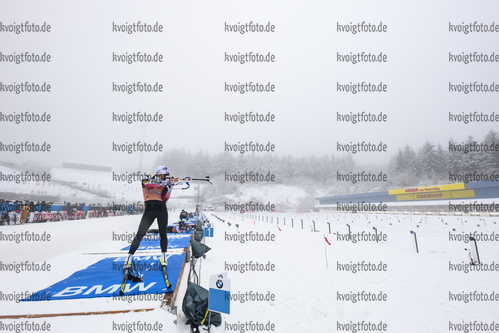 07.01.2019, xkvx, Biathlon IBU Weltcup Oberhof, Training Damen, v.l. Tiril Eckhoff (Norway) in aktion am Schiessstand / at the shooting range