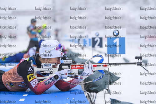 07.01.2019, xkvx, Biathlon IBU Weltcup Oberhof, Training Damen, v.l. Tiril Eckhoff (Norway) in aktion am Schiessstand / at the shooting range
