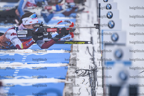 07.01.2019, xkvx, Biathlon IBU Weltcup Oberhof, Training Damen, v.l. Kamila Zuk (Poland) in aktion am Schiessstand / at the shooting range