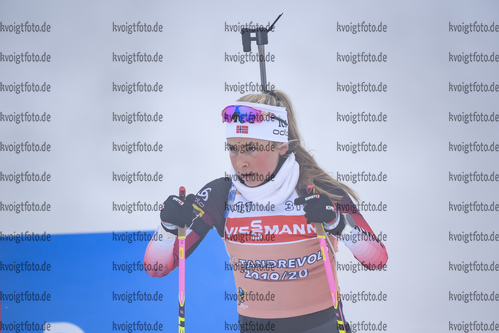07.01.2019, xkvx, Biathlon IBU Weltcup Oberhof, Training Damen, v.l. Ingrid Landmark Tandrevold (Norway) in aktion / in action competes