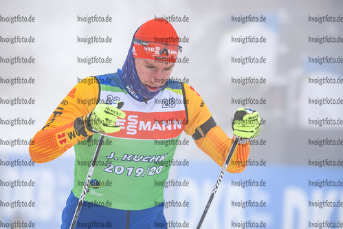 08.01.2019, xkvx, Biathlon IBU Weltcup Oberhof, Training Herren, v.l. Johannes Kuehn (Germany) in aktion / in action competes