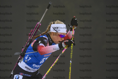 09.01.2019, xkvx, Biathlon IBU Weltcup Oberhof, Sprint Damen, v.l. Ingrid Landmark Tandrevold (Norway) in aktion / in action competes