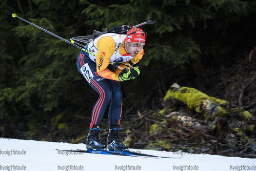10.01.2019, xkvx, Biathlon IBU Weltcup Oberhof, Sprint Herren, v.l. Arnd Peiffer (Germany) in aktion / in action competes