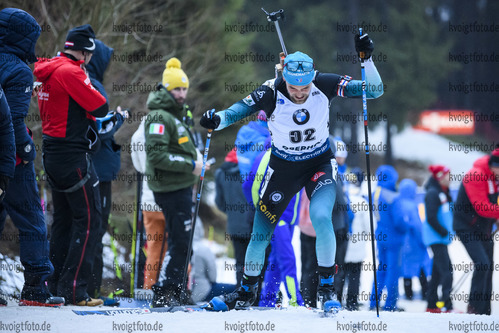 10.01.2019, xkvx, Biathlon IBU Weltcup Oberhof, Sprint Herren, v.l. Simon Desthieux (France) in aktion / in action competes