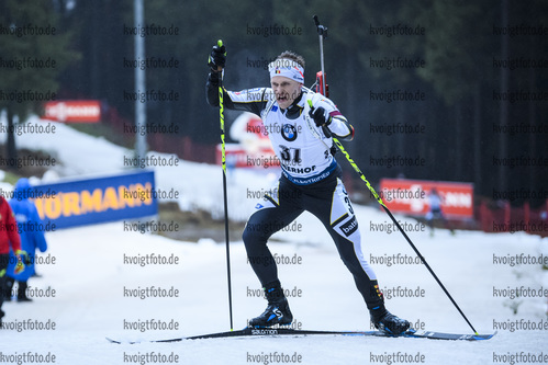 10.01.2019, xkvx, Biathlon IBU Weltcup Oberhof, Sprint Herren, v.l. Thierry Langer (Belgium) in aktion / in action competes