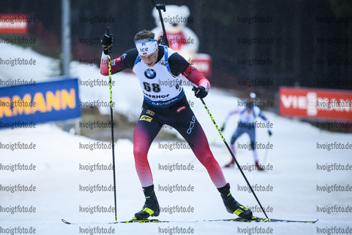 10.01.2019, xkvx, Biathlon IBU Weltcup Oberhof, Sprint Herren, v.l. Lars Helge Birkeland (Norway) in aktion / in action competes