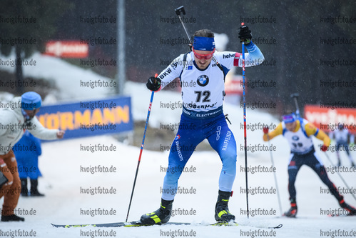 10.01.2019, xkvx, Biathlon IBU Weltcup Oberhof, Sprint Herren, v.l. Joscha Burkhalter (Switzerland) in aktion / in action competes
