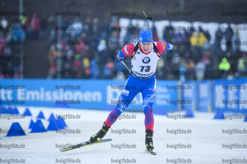10.01.2019, xkvx, Biathlon IBU Weltcup Oberhof, Sprint Herren, v.l. Eduard Latypov (Russia) in aktion / in action competes