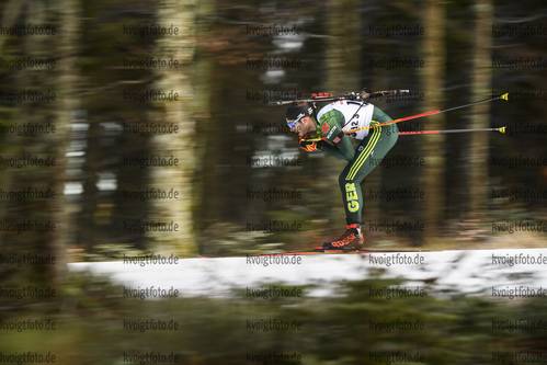 11.01.2020, xkvx, Biathlon DSV Deutschlandpokal Notschrei, Einzel - maennlich, v.l. Johannes Donhauser (Germany)  / 