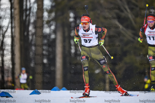 11.01.2020, xkvx, Biathlon DSV Deutschlandpokal Notschrei, Einzel - maennlich, v.l. Lucas Lechner (Germany)  / 