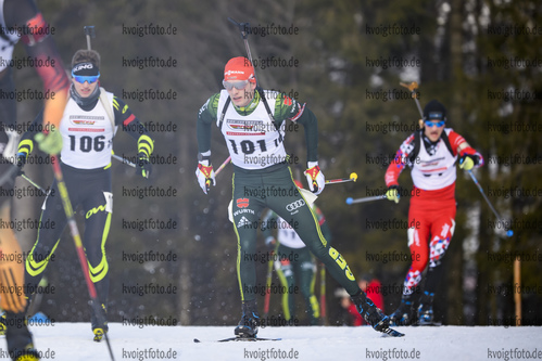11.01.2020, xkvx, Biathlon DSV Deutschlandpokal Notschrei, Einzel - maennlich, v.l. Simon Gross (Germany)  / 