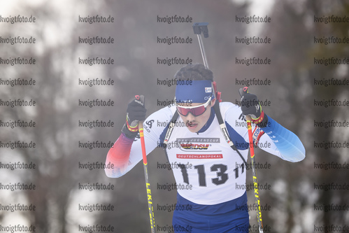 11.01.2020, xkvx, Biathlon DSV Deutschlandpokal Notschrei, Einzel - maennlich, v.l. Elias Kaegi (Germany)  / 