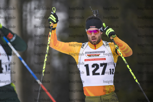 11.01.2020, xkvx, Biathlon DSV Deutschlandpokal Notschrei, Einzel - maennlich, v.l. Matthias Dorfer (Germany)  / 