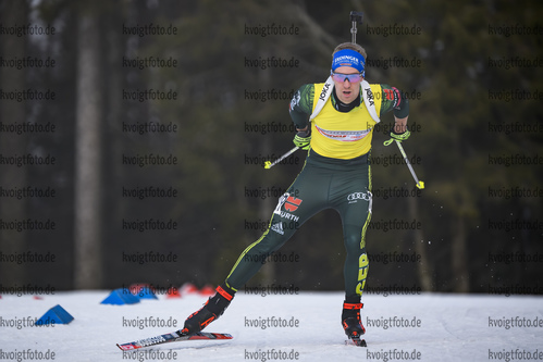 11.01.2020, xkvx, Biathlon DSV Deutschlandpokal Notschrei, Einzel - maennlich, v.l. David Zobel (Germany)  / 