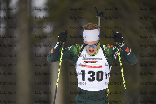 11.01.2020, xkvx, Biathlon DSV Deutschlandpokal Notschrei, Einzel - maennlich, v.l. Dominic Schmuck (Germany)  / 