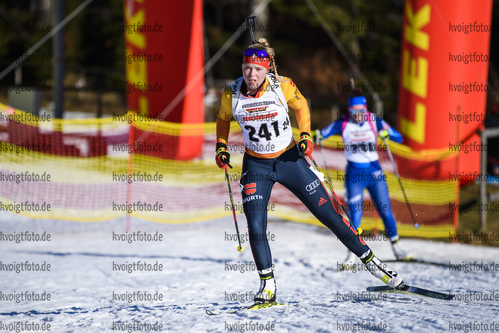 11.01.2020, xkvx, Biathlon DSV Deutschlandpokal Notschrei, Einzel - weiblich, v.l. Franziska Pfnuer (Germany)  / 