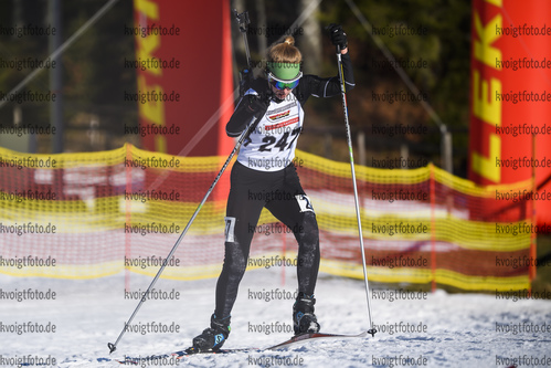 11.01.2020, xkvx, Biathlon DSV Deutschlandpokal Notschrei, Einzel - weiblich, v.l. Ylva Hertrich (Germany)  / 