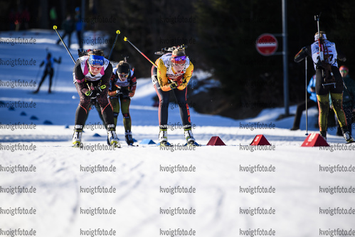 11.01.2020, xkvx, Biathlon DSV Deutschlandpokal Notschrei, Einzel - weiblich, v.l. Linda Artinger (Germany) und Franziska Pfnuer (Germany)  / 
