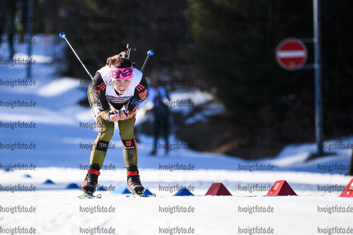 11.01.2020, xkvx, Biathlon DSV Deutschlandpokal Notschrei, Einzel - weiblich, v.l. Marie Zeutschel (Germany)  / 