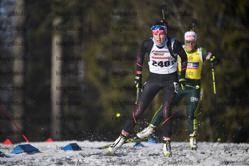 11.01.2020, xkvx, Biathlon DSV Deutschlandpokal Notschrei, Einzel - weiblich, v.l. Luise Mueller (Germany)  / 