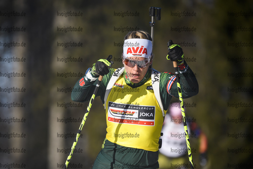 11.01.2020, xkvx, Biathlon DSV Deutschlandpokal Notschrei, Einzel - weiblich, v.l. Nadine Horchler (Germany)  / 