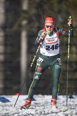 11.01.2020, xkvx, Biathlon DSV Deutschlandpokal Notschrei, Einzel - weiblich, v.l. Marina Sauter (Germany)  / 