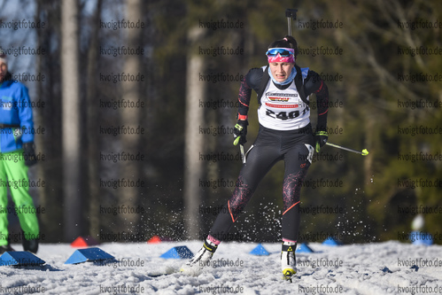11.01.2020, xkvx, Biathlon DSV Deutschlandpokal Notschrei, Einzel - weiblich, v.l. Luise Mueller (Germany)  / 