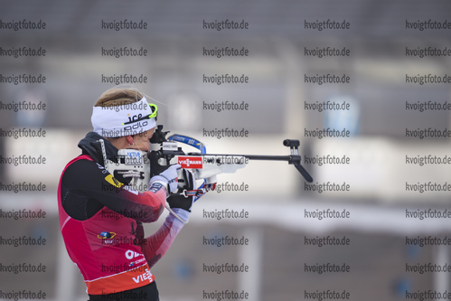 Oberhof, Germany, 12.01.2020, IBU Weltcup Biathlon Oberhof, Massenstart Damen, Tiril Eckhoff (Norway) in aktion am Schiessstand, at the shooting range (Foto: Kevin Voigt/DeFodi images)