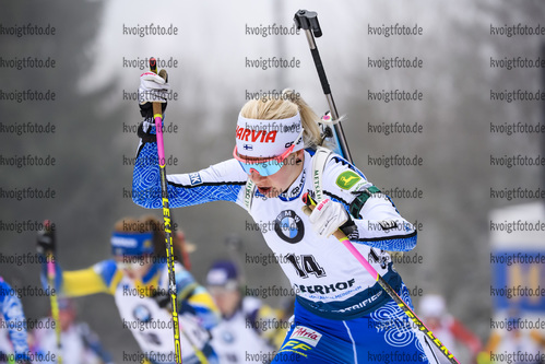 Oberhof, Germany, 12.01.2020, IBU Weltcup Biathlon Oberhof, Massenstart Damen, Kaisa Makarainen (Finland) in aktion, in action competes (Foto: Kevin Voigt/DeFodi images)