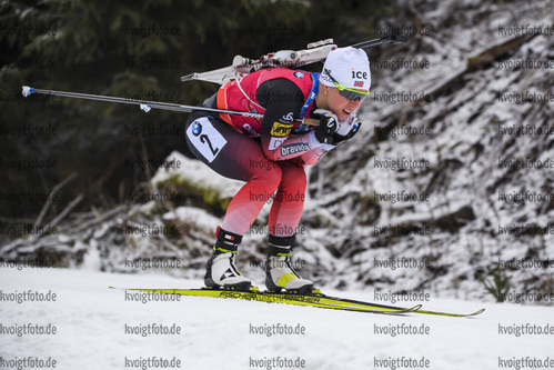 Oberhof, Germany, 12.01.2020, IBU Weltcup Biathlon Oberhof, Massenstart Damen, Tiril Eckhoff (Norway) in aktion, in action competes (Foto: Kevin Voigt/DeFodi images)